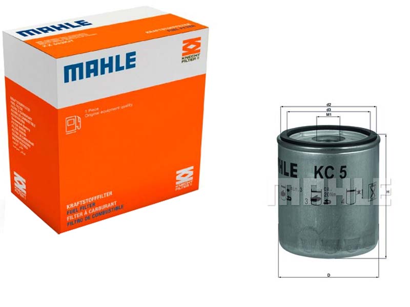 Filtre à Carburant Diesel Knecht KC5 - Pour Toyota Land Cruiser, Hilux, Nissan Patrol, Pick-up...